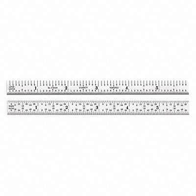 STARRETT C305R6WSLC Ruler Full Flexible Steel 6 L x 1/2 W
