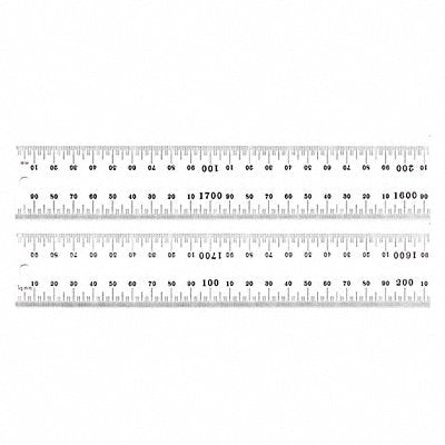STARRETT C6351800MM Ruler Spring-Tempered Steel 1800mm L