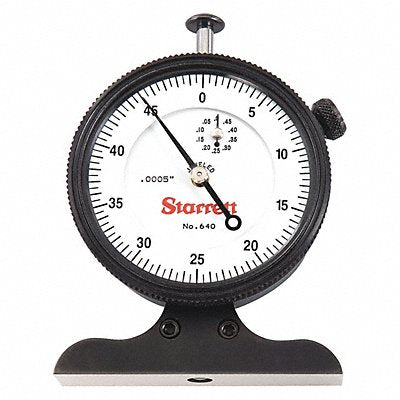 STARRETT 640JZ Dial Depth Gage 0 to 1/2 Range