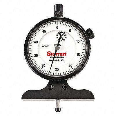 STARRETT 640RJZ Dial Depth Gage 0 to 1/2 Range