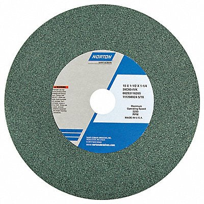 NORTON 66253116265 Grinding Wheel 10 in Dia SC 60 G Green