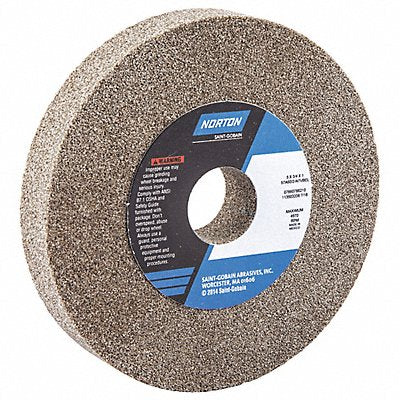 NORTON 7660788210 Grinding Wheel 5 in Dia AO 60/80G Brown