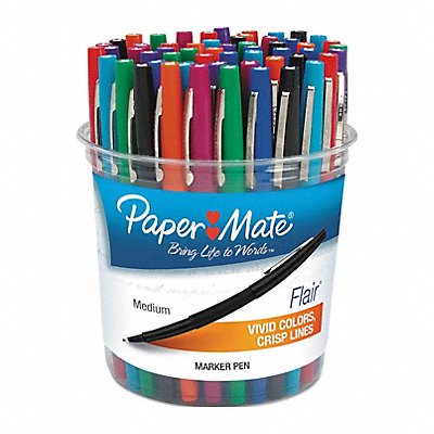PAPER MATE 4651 Pen Assorted Non-Erasable Felt-Tip PK48