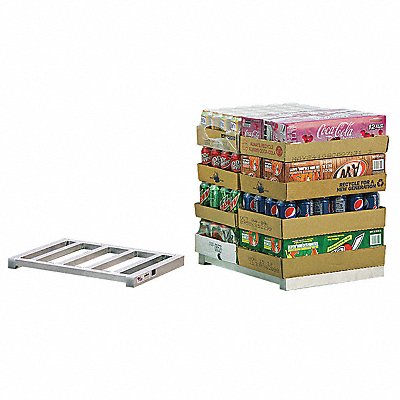 NEW AGE 99627 Mini Hand Truck Pallet Silver Two-Way