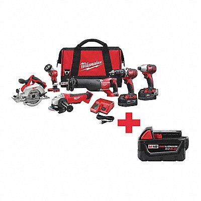 MILWAUKEE 26962600000000 Cordless Combination Kit 6 Tools 18V DC