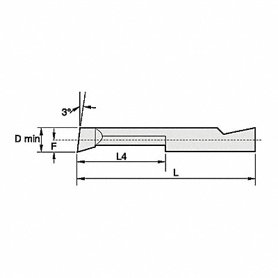 WIDIA BB3121250R Boring Bar 2-1/8 Carbide