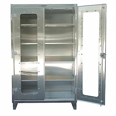 STRONG HOLD 56LD244SR Storage Cabinet 78 x60 x24 LtGry 4Shlv