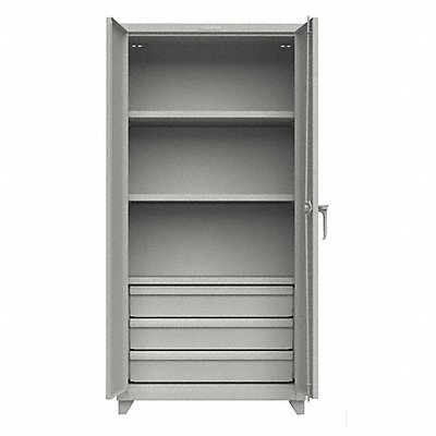 STRONG HOLD 362433DBL Storage Cabinet Leg Grey 75 x 36 x 24