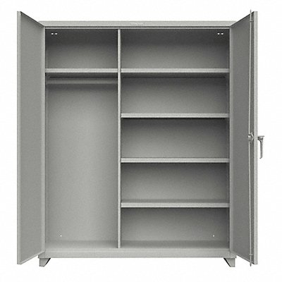 STRONG HOLD 56W244L Storage Cabinet 75 x60 x24 Grey 4Shlv