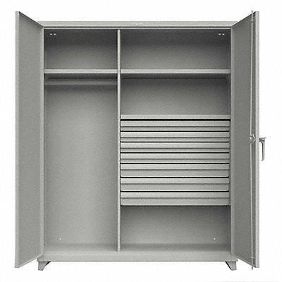 STRONG HOLD 56W2437DBL Storage Cabinet Legs Grey 75 x  x 24