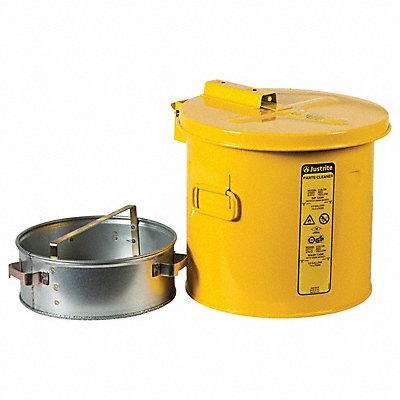 JUSTRITE 27812 Wash Tank Steel 11-1/4 H 2 gal Cap.