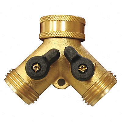 JONES STEPHENS G20053 Garden Hose Shut-Off Wye Brass Hose