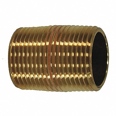 JONES STEPHENS N23000 Red Brass Pipe Nipple No Lead 1/2 xCLOSE