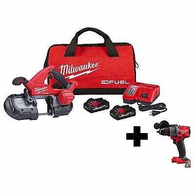 MILWAUKEE 282922000000 M18 Band Saw Kit w M18 1/2 Hammer Drill
