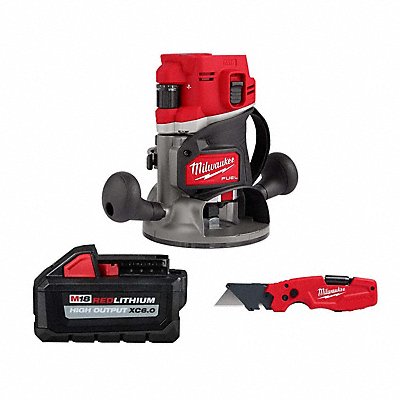 MILWAUKEE 2.83820481118654E+21 M18 FUEL Router + XC6.0 Battery + Knife