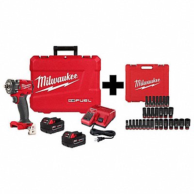 MILWAUKEE 285522R49667016 M18 1/2 Compact Impact Wrench Socket Set