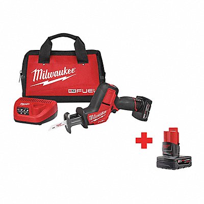 MILWAUKEE 252021XC48112460 Cordless Reciprocating Saw Kit w/Battery