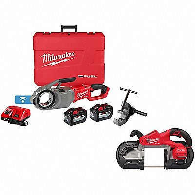 MILWAUKEE TOOL  EQUIPMENT 2874-22HD, 2929-20 M18 FUEL Pipe Threader+M18 FUEL Band Saw
