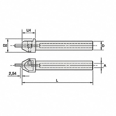WIDIA ATBI50015 Boring and Grooving Bar Adaptor 1/2