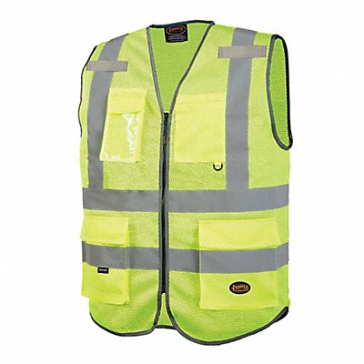 PIONEER V1024860UL Multi Pocket Mesh Vest Green Large