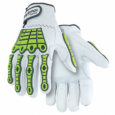 HEXARMOR 4080XXXL12 J7507 Leather Gloves Grey Green 3XL PR