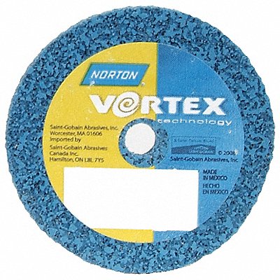 NORTON 66261080270 Unitised Wheel 2 in Dia 1/4 in Connect