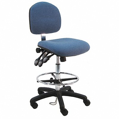 BENCHPRO LNTDFBTLCWWBLUE Ergonomic Chair Fabric Blue