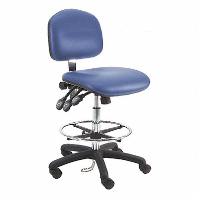 BENCHPRO LNTDCRBTLCWWBLUE Ergonomic Chair Vinyl Blue