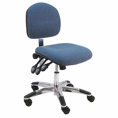BENCHPRO LASFTLCWWBLUE Task Chair Fabric Blue 17 to 22 Seat Ht