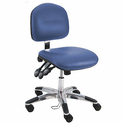 BENCHPRO LASDCRTLCWWBLUE Ergonomic Chair Vinyl Blue