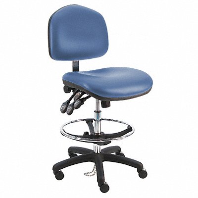 BENCHPRO WNTDCRBTLCWWBLUE Ergonomic Chair Vinyl Blue