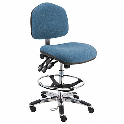 BENCHPRO WATFTLCWWBLUE Task Chair Fabric Blue 25 to 35 Seat Ht