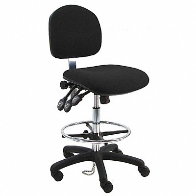 BENCHPRO LNTDFBTLCWWBLACK Ergonomic Chair Fabric Black