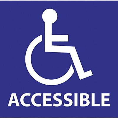 ZING 2714 Handicap Labels 6 in x 6 in PK2