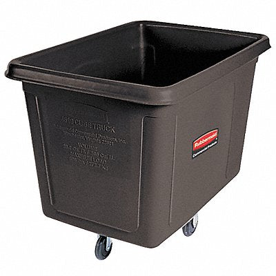 RUBBERMAID COMMERCIAL PRODUCTS FG460800BLA Cube Truck HDPE Black 8.0 cu ft.