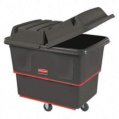 RUBBERMAID COMMERCIAL PRODUCTS FG472000BLA Cube Truck HDPE Black 20.0 cu ft.