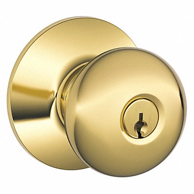 SCHLAGE F51APLY505 Knob Lockset Mechanical Entrance Grd. 1