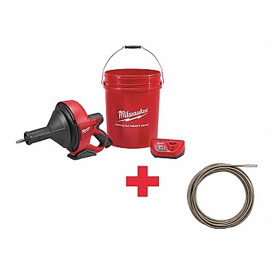 MILWAUKEE 54DM03422W24 Drain Gun Kit Battery Included 12.0V