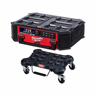 MILWAUKEE 2950-20, 48-22-8410 Radio and Dolly: M18™, Bare Tool, AM/FM/Auxiliary/Bluetooth®/USB, UL Listed