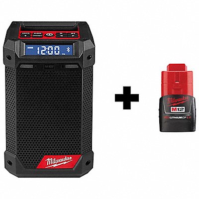 MILWAUKEE 29512000000000 M12 Radio + Charger M12 CP2.0 Battery