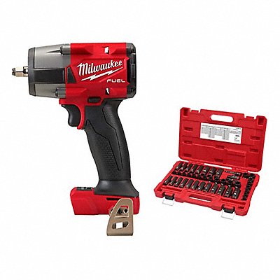 MILWAUKEE 29602049667009 M18 FUEL Impact Wrench + 43PC Socket Set