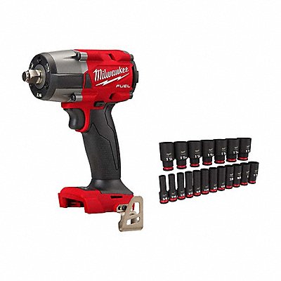 MILWAUKEE 29622049667012 M18 FUEL 1/2 MTIW + 19PC Socket Set