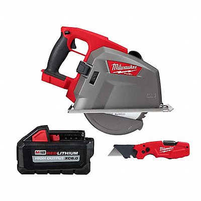 MILWAUKEE 2.98220481118654E+21 M18 Circ Saw + M18 XC6.0 Battery + Knife