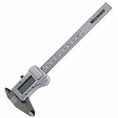 WESTWARD 29AD36 Digital Caliper Fractional 0 to 6 In