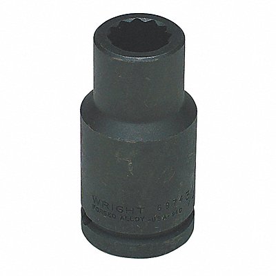 WRIGHT TOOL 6974 Impact Socket Steel Black Oxide 3/4 in