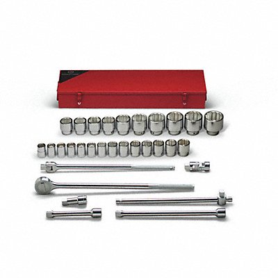 WRIGHT TOOL 650 Socket Wrench St Chrome 12Pt 19 - 60 mm