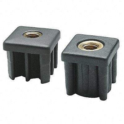 ELESA NDXQ35X20M14 Tube End Caps 1344 lb Black