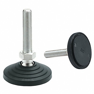 ELESA LVA7014ASM16X68ESDC Leveling Foot Gliding M22 1-44/57in Base