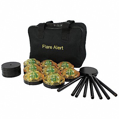 FLAREALERT B8YB2FULL LED Road Flare Kit 0.5 Watt Yellow