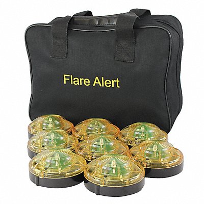 FLAREALERT B8YBP2ONLY LED Road Flare Kit 1 Watt Yellow